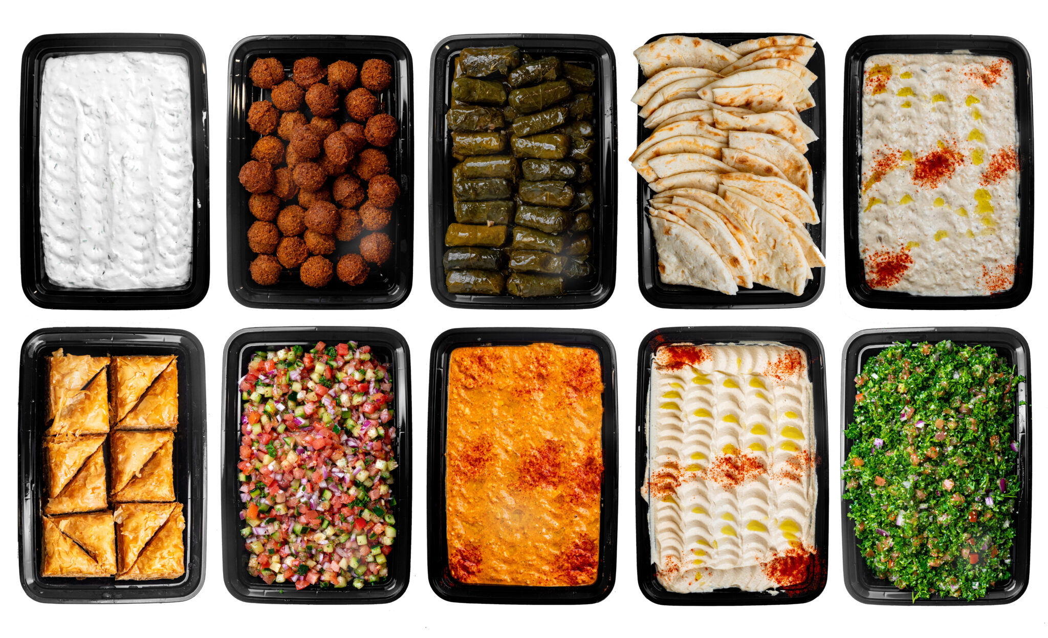 Mediterranean catering add-ons appetizers desserts Columbus catering extras
